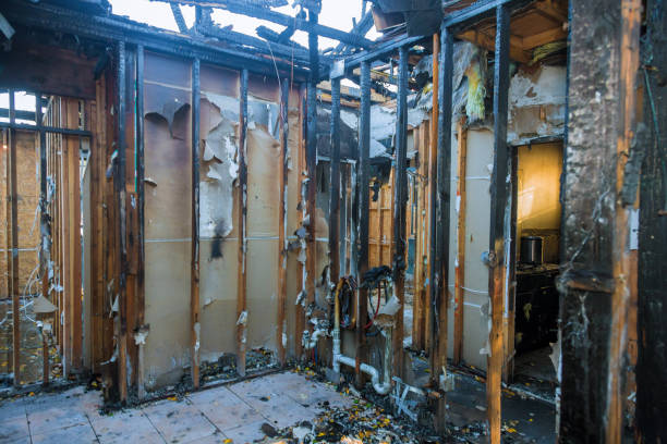 Professional Fire Damage Removal technician working in Menands, NY